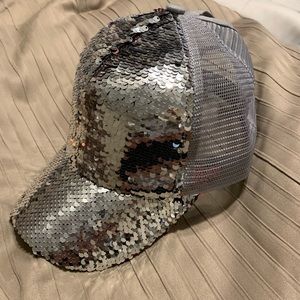 Ladies CC bling ponytail cap